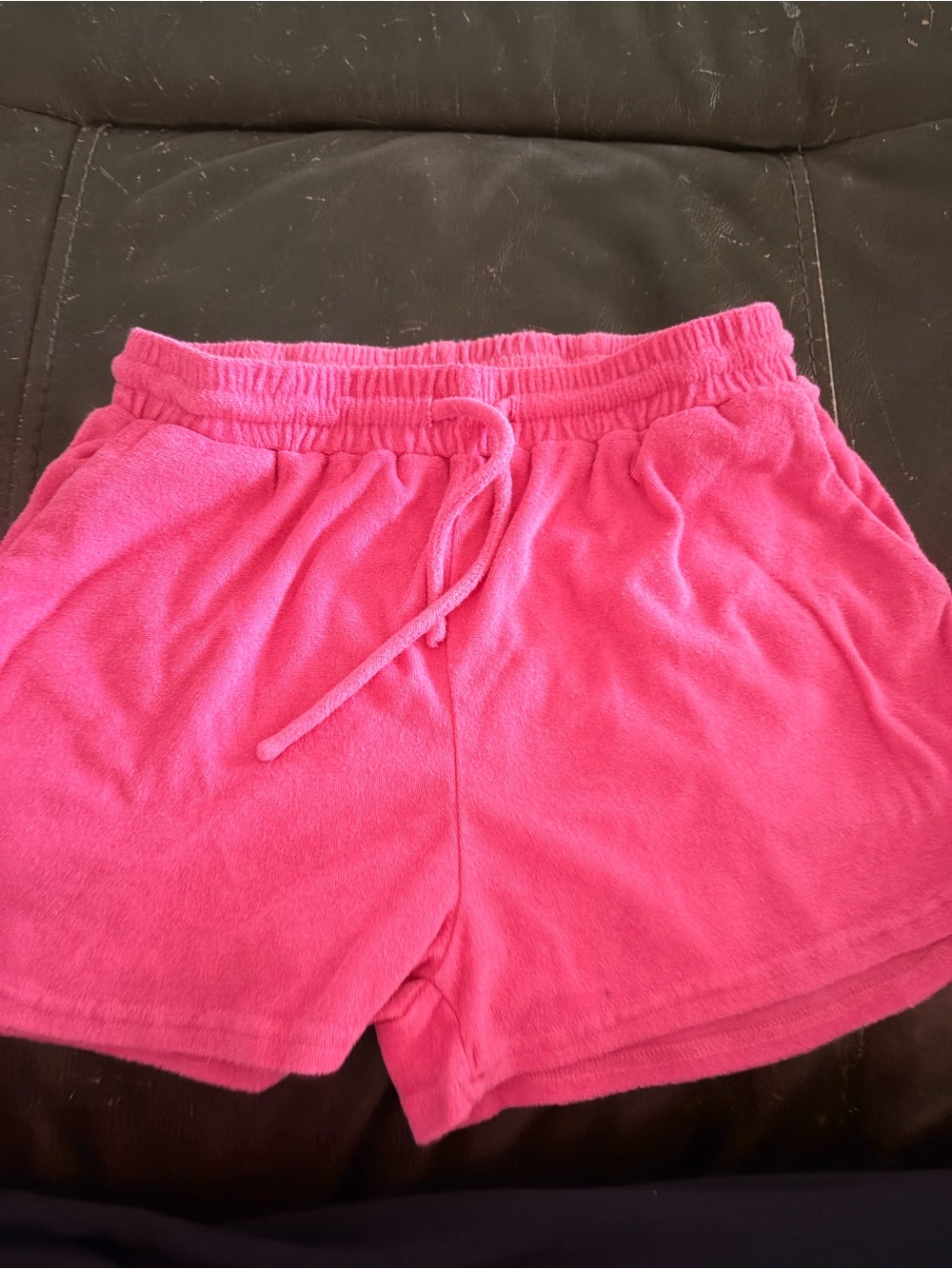Edikted terry cloth shirt/short set size medium